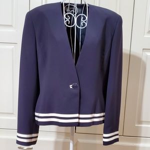 Ellen Tracy Single Button Blazer